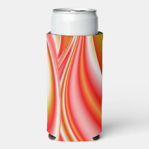 Rafraîchisseur Pour Canette Slim Love and Gold Abstrait 3D Rainbowart