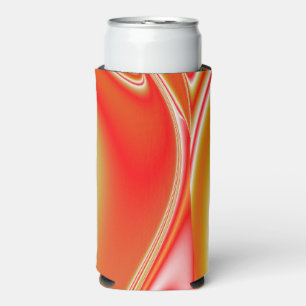Rafraîchisseur Pour Canette Slim Love and Gold Abstrait 3D Rainbowart