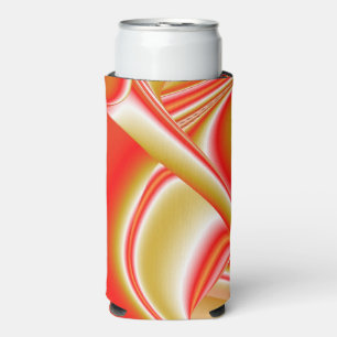 Rafraîchisseur Pour Canette Slim Love and Gold Abstrait 3D Rainbowart
