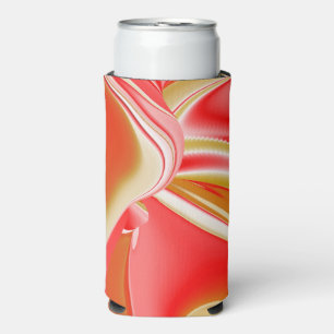 Rafraîchisseur Pour Canette Slim Love and Gold Abstrait 3D Rainbowart