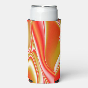 Rafraîchisseur Pour Canette Slim Love and Gold Abstrait 3D Rainbowart
