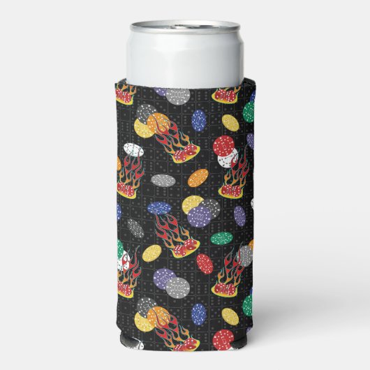 Rafraîchisseur Pour Canette Slim Lucky Casino Dice (Seltzer Recto)