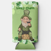 Rafraîchisseur Pour Canette Slim Lucky Charm Fun Leprechaun Pot De Bière Irlandaise (Recto)