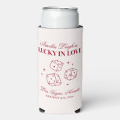 Rafraîchisseur Pour Canette Slim Lucky In Love Cocktails Bachelorette Week-end (Seltzer Recto)