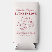 Rafraîchisseur Pour Canette Slim Lucky In Love Cocktails Bachelorette Week-end (Verso)