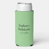 Rafraîchisseur Pour Canette Slim Lumière Sage Vert Mariage Bachelorette Favoriser C (Seltzer Verso)