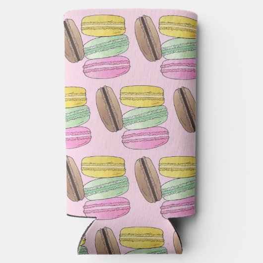 Rafraîchisseur Pour Canette Slim Macarons Pâtisserie Française Cookies Macarons Pât (Verso)