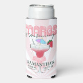 Rafraîchisseur Pour Canette Slim Margs Matrimony Tequila Fête des mariées Bachelore (Seltzer Verso)