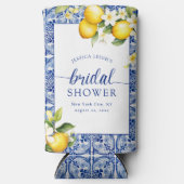 Rafraîchisseur Pour Canette Slim Mariage civil Citrons Méditerranée bleue (Recto)