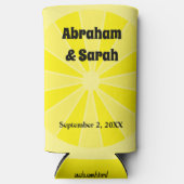 Rafraîchisseur Pour Canette Slim Mariage de citron d'été Faveurs (Recto)