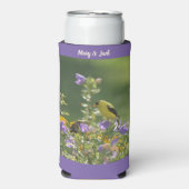 Rafraîchisseur Pour Canette Slim Mariage de printemps au jardin avec des chardonner (Seltzer Recto)