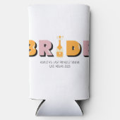 Rafraîchisseur Pour Canette Slim Mariage "Dernier Rendez Veuve" Can Cooler (Recto)