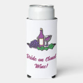 Rafraîchisseur Pour Canette Slim Mariée sur vin de nuage ! (Seltzer Recto)