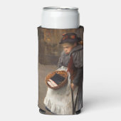 Rafraîchisseur Pour Canette Slim Matchstick Girl pauvre rue Urchin Pauvreté urbaine (Seltzer Recto)