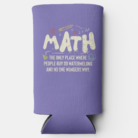 Rafraîchisseur Pour Canette Slim Mathématiques Mathématiques Mathématiques Math Ens (Recto)