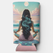 Rafraîchisseur Pour Canette Slim Méditation Harmonie sur la plage (Verso)