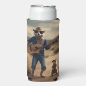 Rafraîchisseur Pour Canette Slim Meerkat Duet : Se battre ensemble en harmonie, (Seltzer Recto)