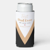 Rafraîchisseur Pour Canette Slim Meilleur papa (Seltzer Recto)