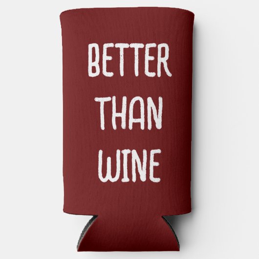 Rafraîchisseur Pour Canette Slim Meilleur Que Le Vin - Rouge & Blanc - (Recto)