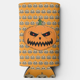Rafraîchisseur Pour Canette Slim Menacer Jack O'Lantern Halloween
