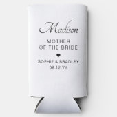 Rafraîchisseur Pour Canette Slim Mère de la mariée Personnalisé Mariage personnalis (Recto)