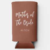 Rafraîchisseur Pour Canette Slim Mère de la mariée Terracotta marron mariage (Recto)