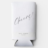 Rafraîchisseur Pour Canette Slim Minimalistic Wedding Calligraphy (Recto)