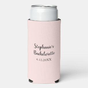 Rafraîchisseur Pour Canette Slim Misty Rose rose Mariage Bachelorette Party Cadeau
