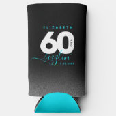 Rafraîchisseur Pour Canette Slim Moderne Girly Ice Blue 60 et Sizzlin' (Recto)