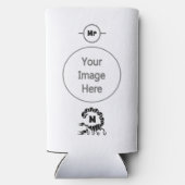 Rafraîchisseur Pour Canette Slim Monogramme de scorpion noire de la tribu (Verso)