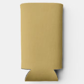 Rafraîchisseur Pour Canette Slim Monogramme Mariage de branches rustiques | Moutard (Verso)