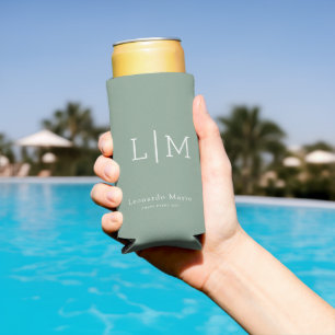 Rafraîchisseur Pour Canette Slim Monogramme personnalisé