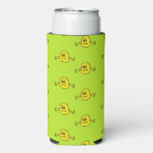 Rafraîchisseur Pour Canette Slim Monstre jaune sur vert (Seltzer Verso)