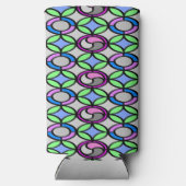 Rafraîchisseur Pour Canette Slim Motif carrelé couleur verre (Verso)