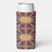 Rafraîchisseur Pour Canette Slim motif cercles Abstraits (Seltzer Recto)