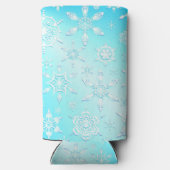 Rafraîchisseur Pour Canette Slim Motif Crystal Snowflakes (Verso)