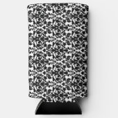 Rafraîchisseur Pour Canette Slim Motif damassé noir (Recto)