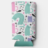 Rafraîchisseur Pour Canette Slim Motif de chats mignons (Verso)