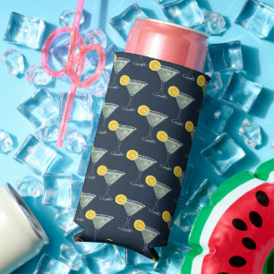 Rafraîchisseur Pour Canette Slim Motif de cocktail Margarita sans couture