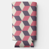 Rafraîchisseur Pour Canette Slim motif de cubes 3d (Verso)