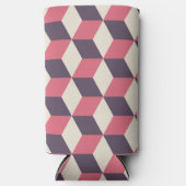 Rafraîchisseur Pour Canette Slim motif de cubes 3d (Recto)