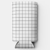 Rafraîchisseur Pour Canette Slim Motif de grille minimale vérifiée (Recto)
