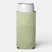 Rafraîchisseur Pour Canette Slim Motif de maillage géométrique dégradé vert clair d (Seltzer Recto)
