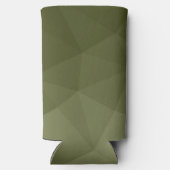 Rafraîchisseur Pour Canette Slim Motif de maillage géométrique dégradé vert clair d (Verso)