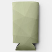 Rafraîchisseur Pour Canette Slim Motif de maillage géométrique dégradé vert clair d (Recto)