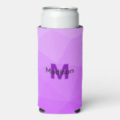 Rafraîchisseur Pour Canette Slim Motif de maille géométrique gris clair (Seltzer Recto)