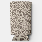 Rafraîchisseur Pour Canette Slim Motif empreinte de léopard moderne (Verso)