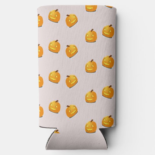 Rafraîchisseur Pour Canette Slim Motif en chef citrouille orange (Verso)