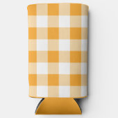 Rafraîchisseur Pour Canette Slim Motif En vichy jaune (Recto)