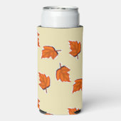 Rafraîchisseur Pour Canette Slim motif feuille Brown sec (Seltzer Verso)